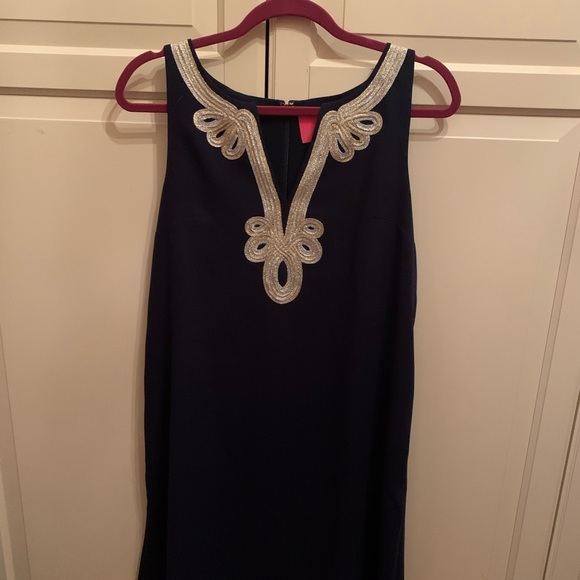 Lilly Pulitzer NWT Sz 4, Shift dress in Navy. - Picture 1 of 5